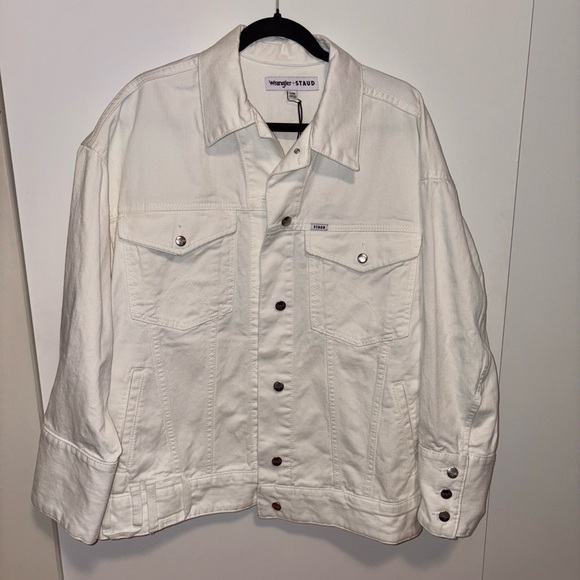 STAUD + Wrangler The Biggest Jean Jacket - Picture 2 of 9